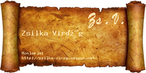 Zsilka Virág névjegykártya